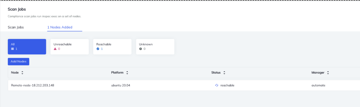 Reachable or un-reachable node