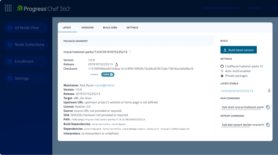 Standardize Packaging