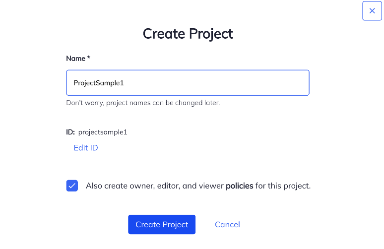 How to create new project in Chef Automate